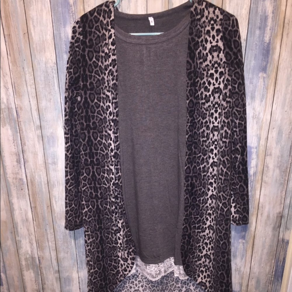 Snow Leopard Cardigan